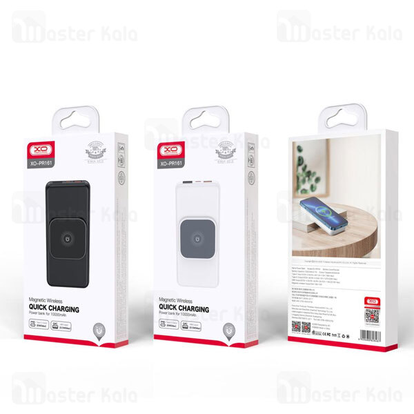 پاوربانک وایرلس 10000 ایکس او XO PR161 توان 22.5 وات